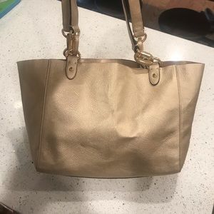 Ralph Lauren tote in gold EUC